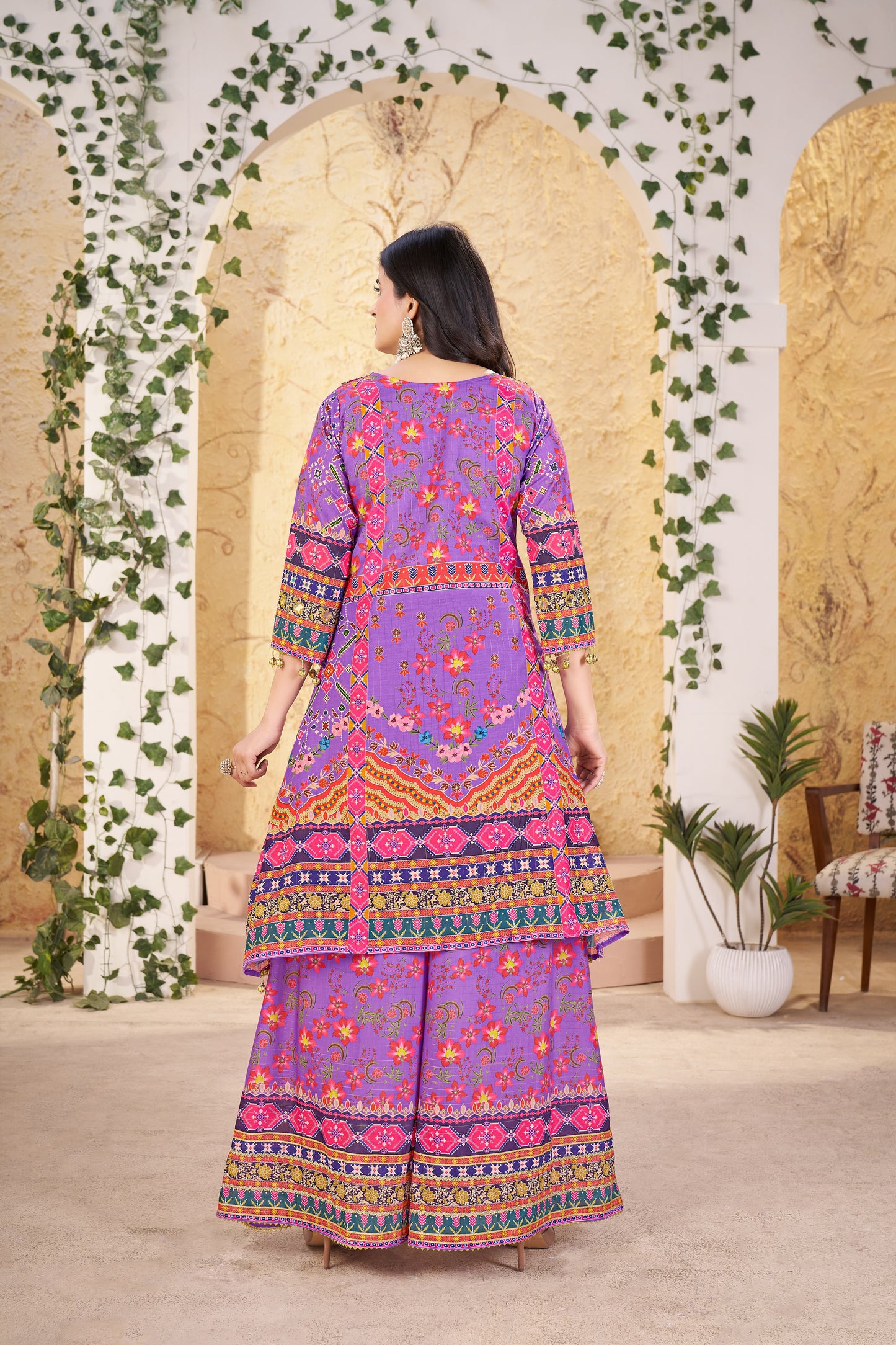 Swarah-Heavy Fancy Plazo Pair With Dupatta Set