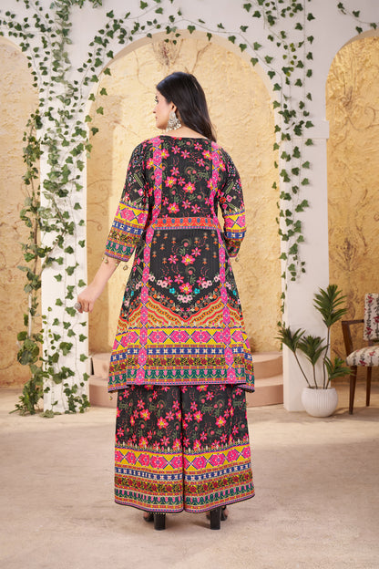 Swarah-Heavy Fancy Plazo Pair With Dupatta Set