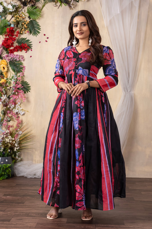 Brindha - Long Elegence Western Dress