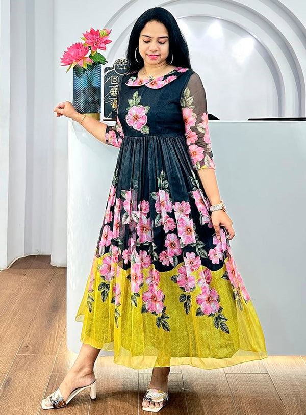 Sayani-Long  Fancy Western Dress